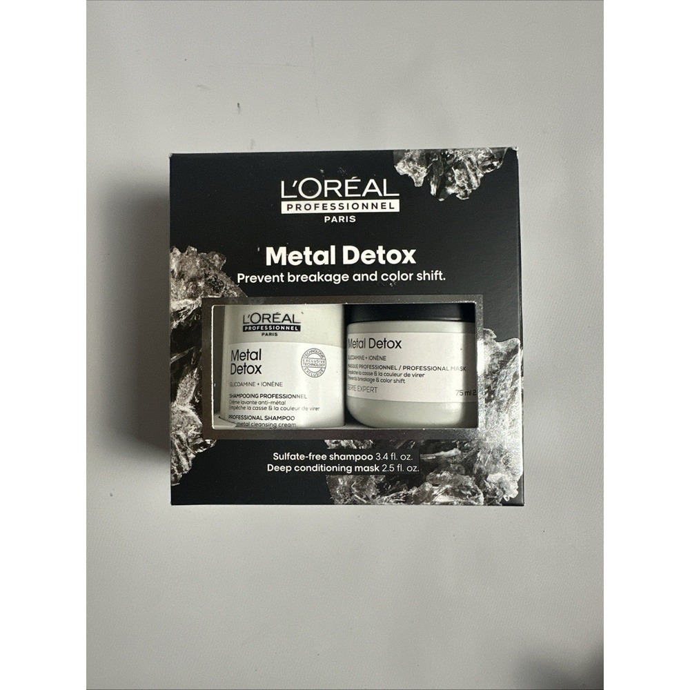 L'Oreal Professionnel Serie Expert Metal Detox Shampoo & Mask Set 3.4 / 2.5 Oz